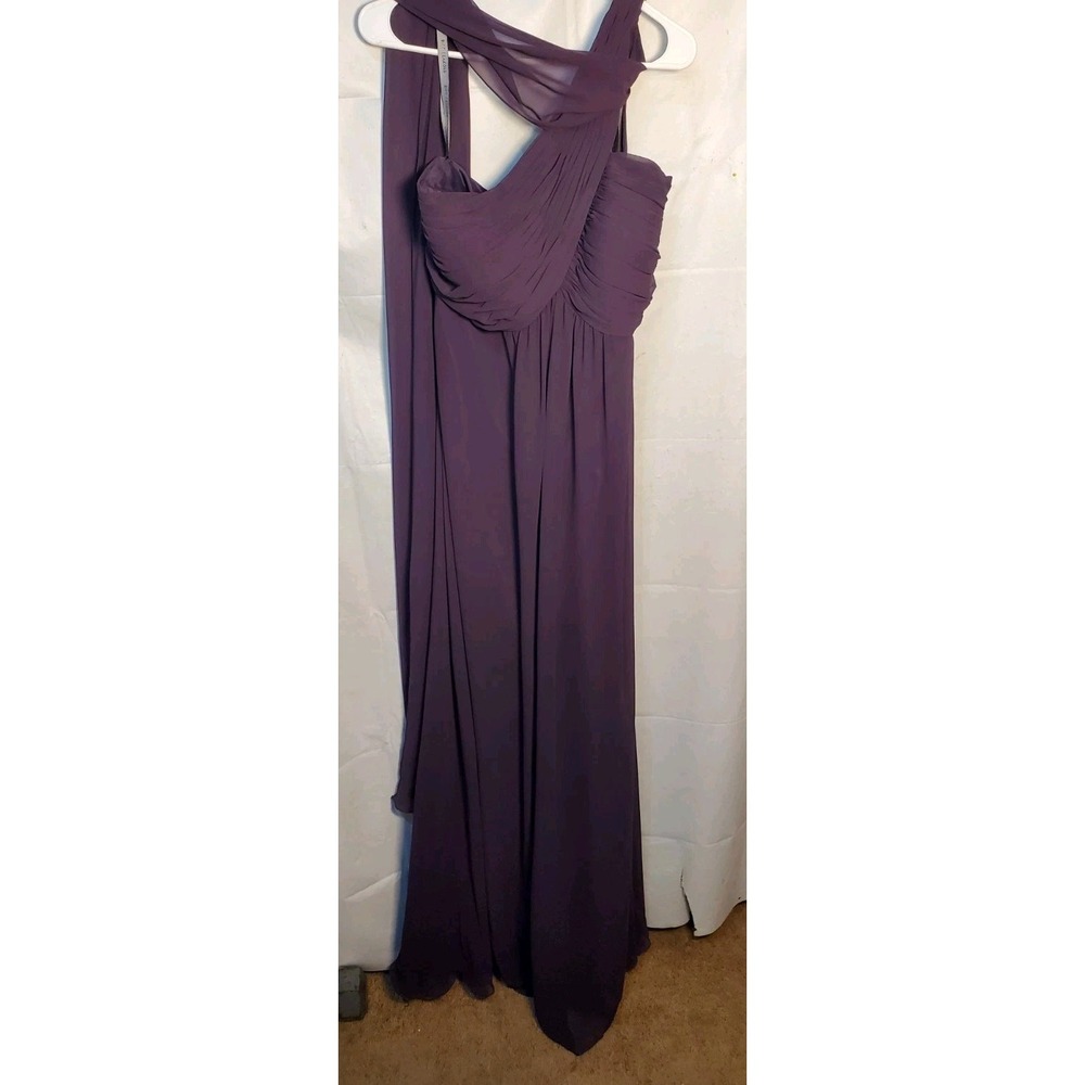 Bill Levkoff Women's formal dress Purple Chiffon Bridal Party‎ Formal Gown Sz 20